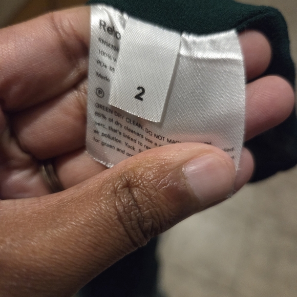 Reformation Women's Harper Whimsical Fairy Floral Forest Green Midi Dress. SZ 2 - Picture 10 of 11